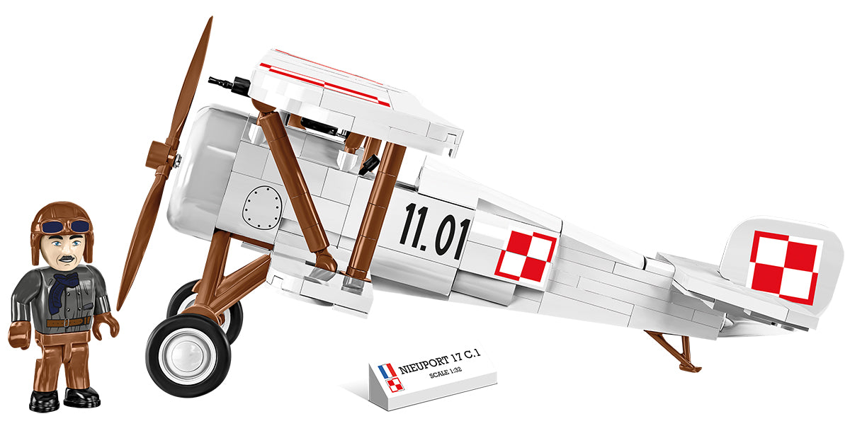 COBI Historical Collection Great War NIEUPORT 17 C.1 110 H.P. (Polish) Aircraft Building Set, 274 Pieces
