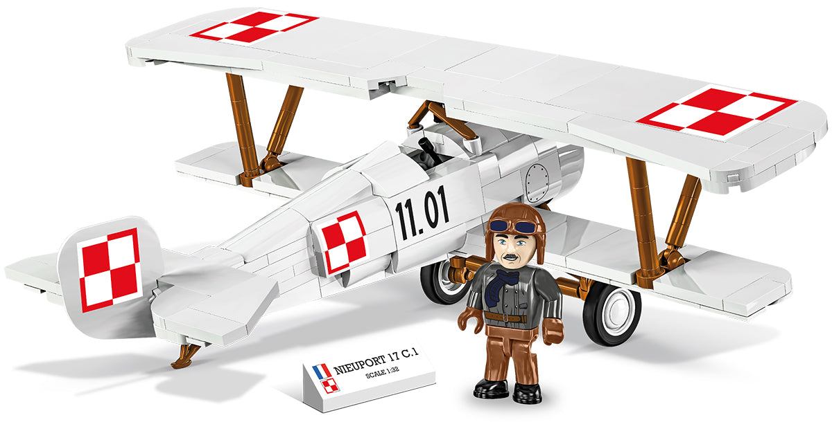 COBI Historical Collection Great War NIEUPORT 17 C.1 110 H.P. (Polish) Aircraft Building Set, 274 Pieces