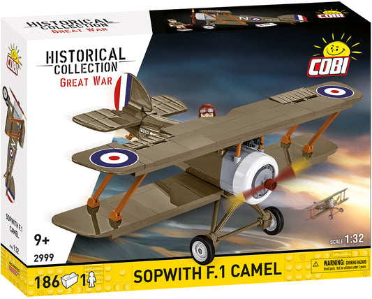 COBI Sopwith F.1 Camel, 1:32 Scale, 186 Pieces, Collector's model