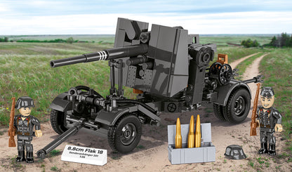 COBI Historical Collection WWII 8.8 cm Flak 18 with Carriage Building Set, 360 Pieces