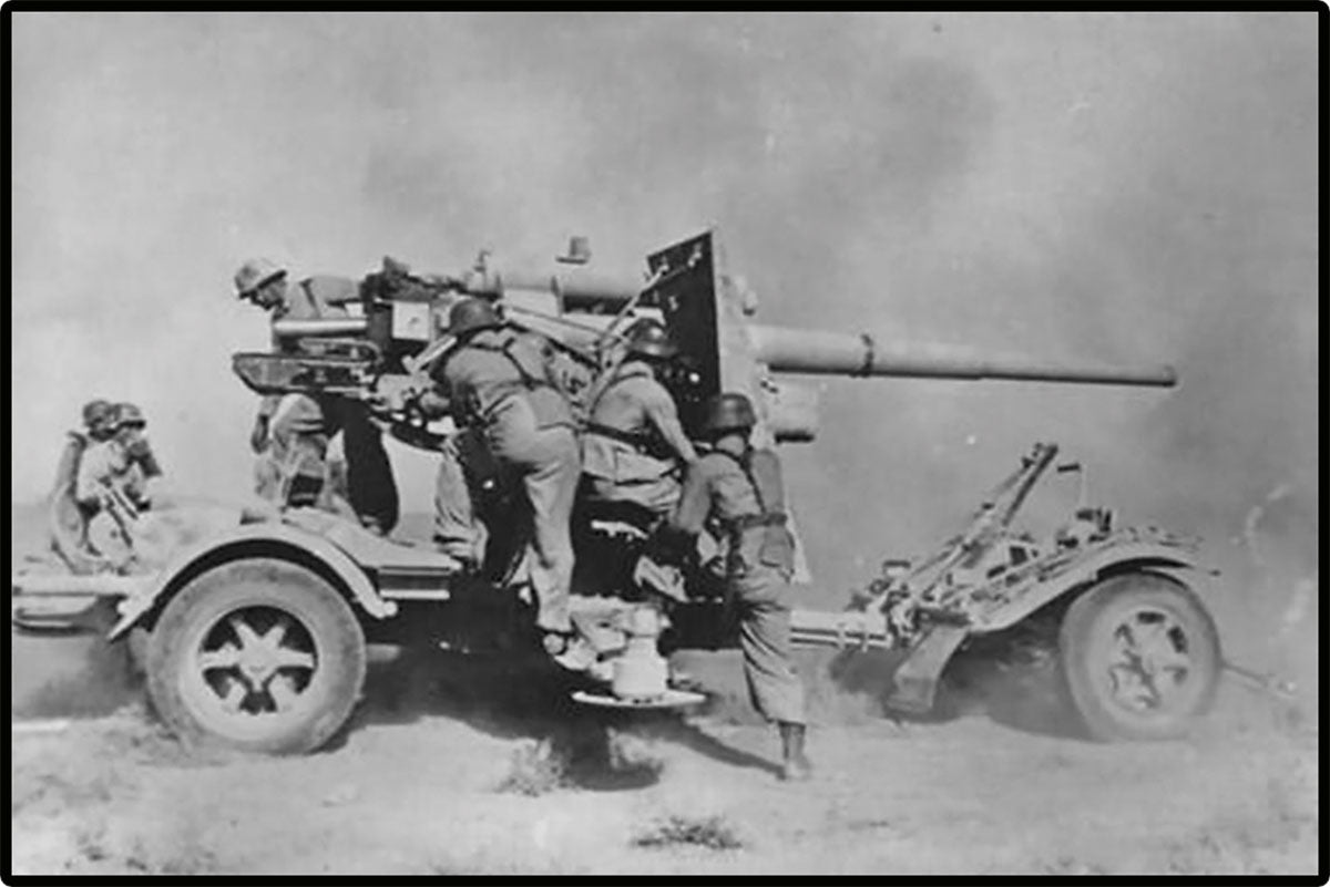 COBI Historical Collection WWII 8.8 cm Flak 18 with Carriage Building Set, 360 Pieces