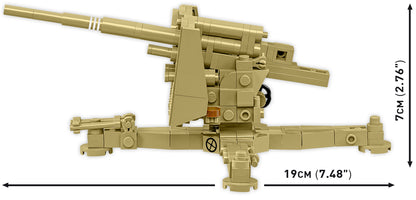 COBI Historical Collection WWII 8.8 cm Flak 18 (DAK) Cannon Building Set, 232 Pieces