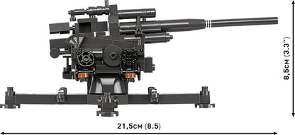 COBI Historical Collection WWII 10.5 cm FLAK 39 Anti-Aircraft Gun Building Set, 339 Pieces