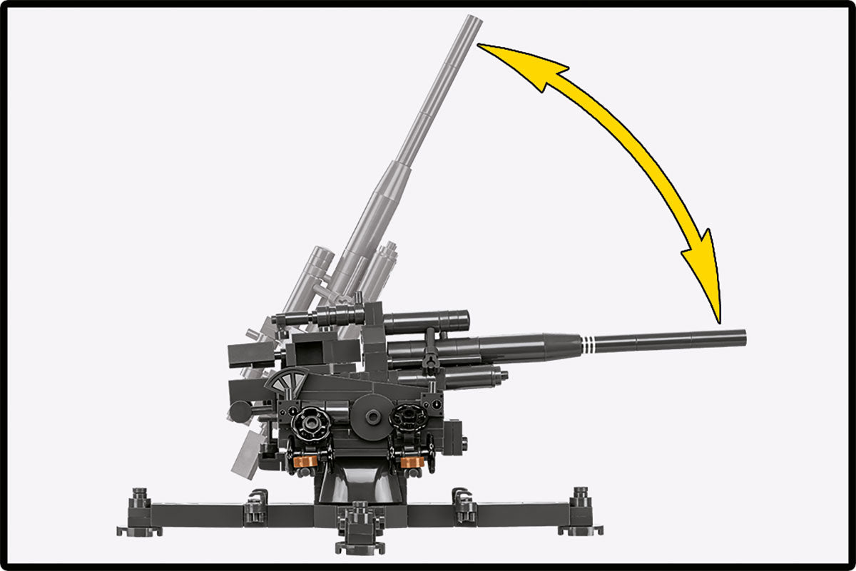 COBI Historical Collection WWII 10.5 cm FLAK 39 Anti-Aircraft Gun Building Set, 339 Pieces