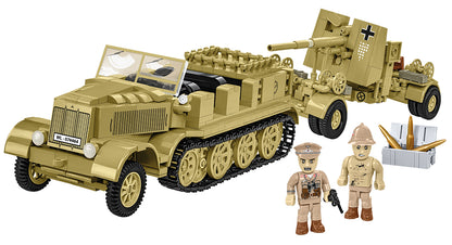 COBI Historical Collection WWII Sd.Kfz. 8 towing 8.8cm FLAK 36 Building Set, 975 Pieces