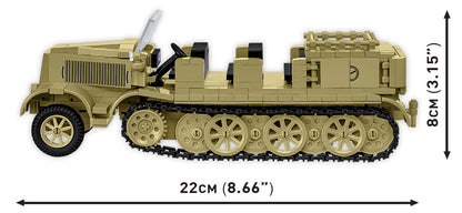 COBI Historical Collection WWII Sd.Kfz. 8 towing 8.8cm FLAK 36 Building Set, 975 Pieces