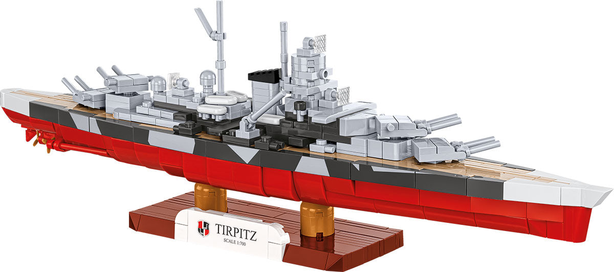 COBI Historical Collection WWII Battleship Tirpitz Building Set, 593 Pieces