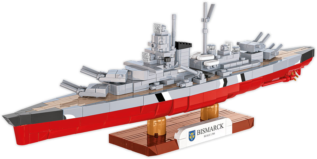 COBI Historical Collection WWII Battleship Bismarck Building Set, 590 Pieces