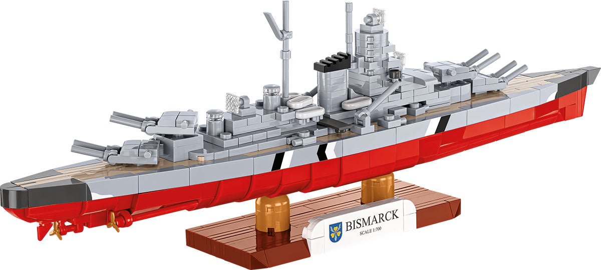 COBI Historical Collection WWII Battleship Bismarck Building Set, 590 Pieces