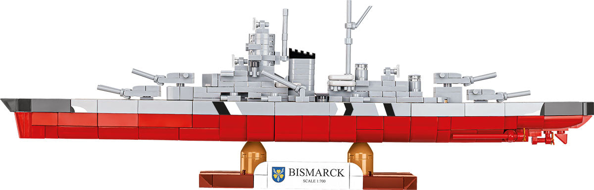 COBI Historical Collection WWII Battleship Bismarck Building Set, 590 Pieces