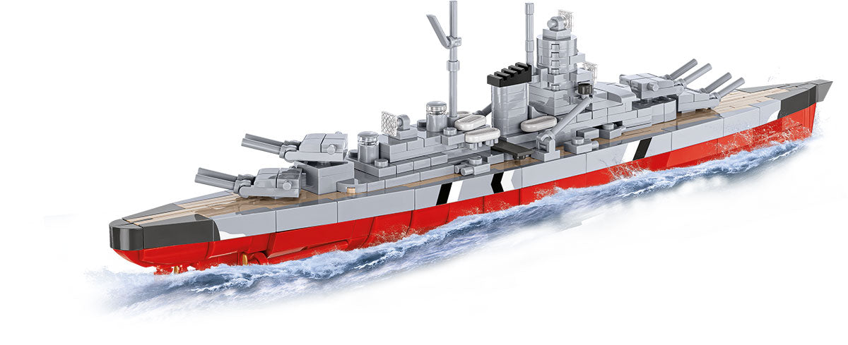 COBI Historical Collection WWII Battleship Bismarck Building Set, 590 Pieces