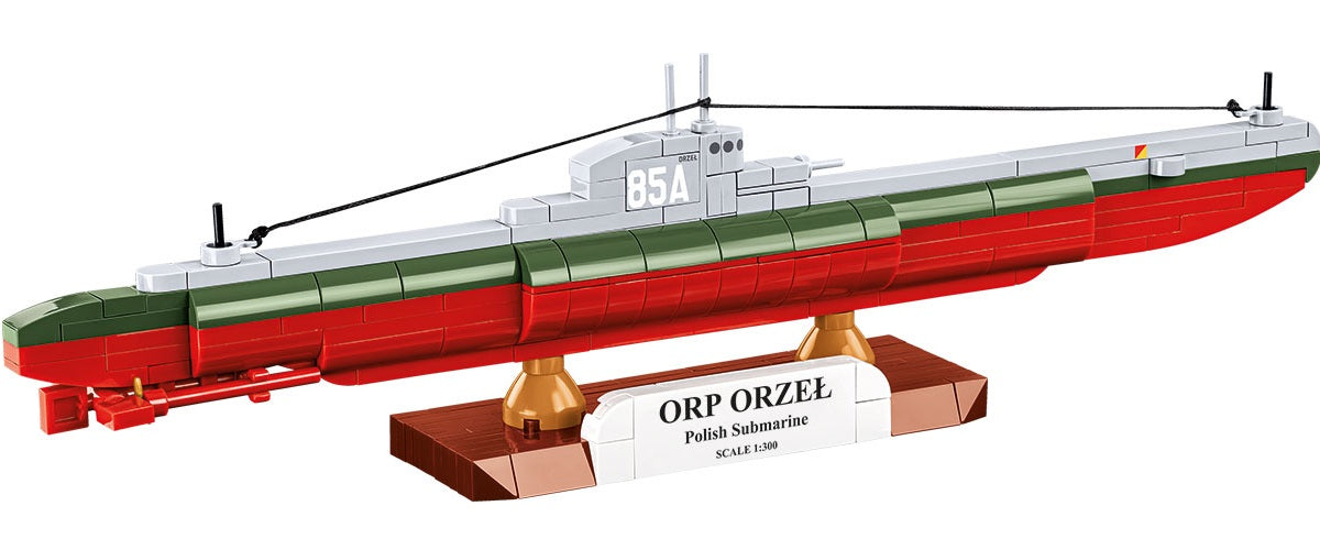 COBI Historical Collection WWII Polish Submarine ORP Orzel Building Set, 193 Pieces