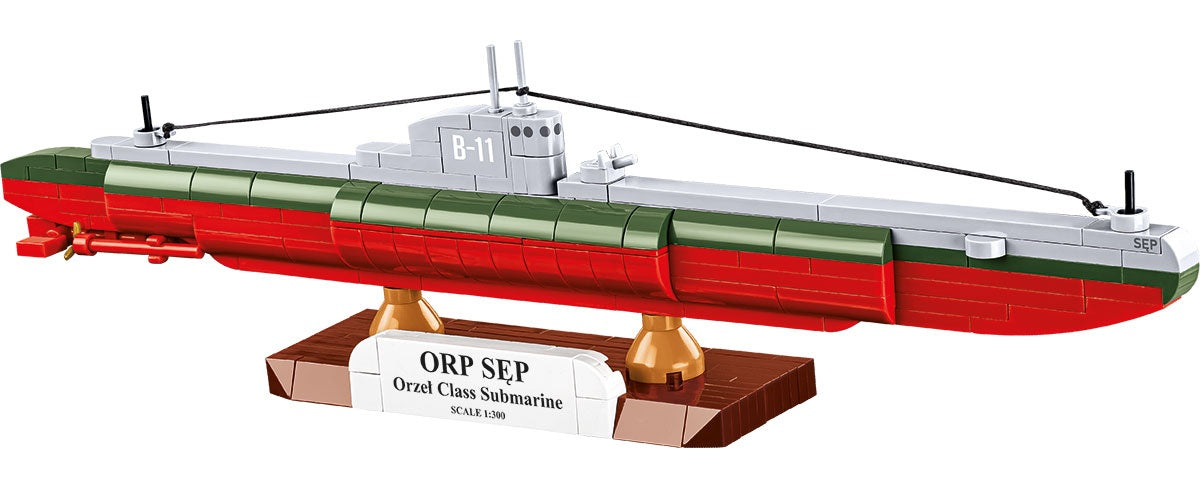 COBI Historical Collection WWII Polish Submarine ORP Sep Building Set, 190 Pieces