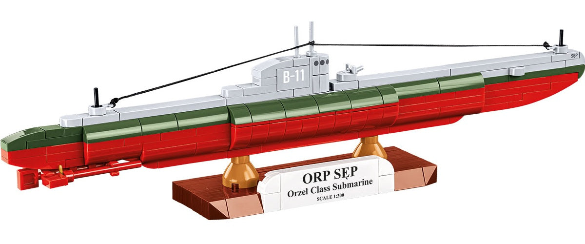 COBI Historical Collection WWII Polish Submarine ORP Sep Building Set, 190 Pieces