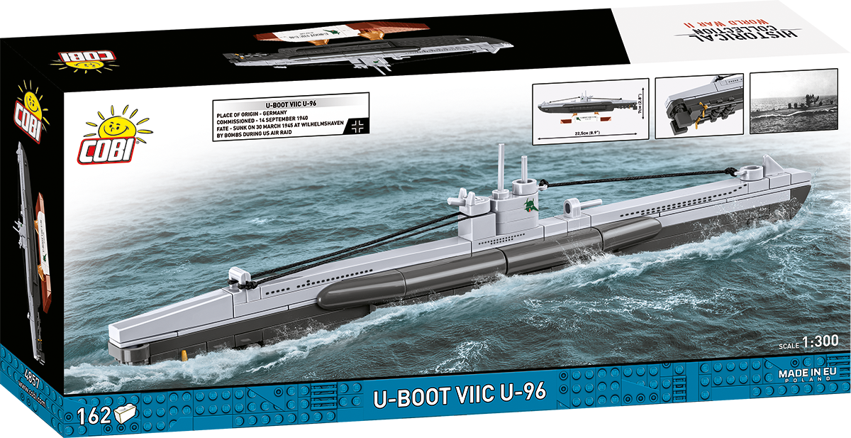 COBI Historical Collection WWII U-BOAT VIIC U-96 Building Set, 162 Pieces