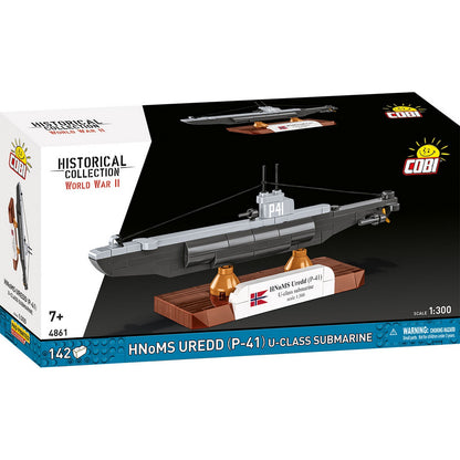 COBI Historical Collection WWII HNoMS Uredd (P-41) U-Class Submarine, 142 Pieces Building Set