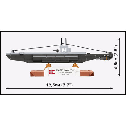 COBI Historical Collection WWII HNoMS Uredd (P-41) U-Class Submarine, 142 Pieces Building Set