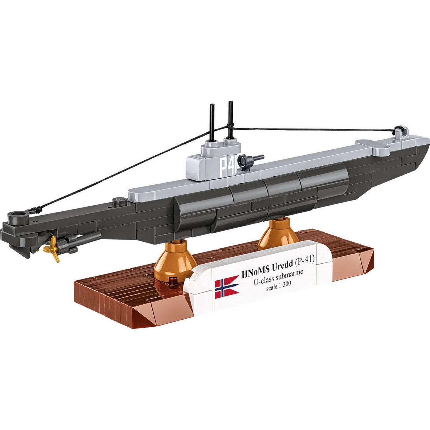 COBI Historical Collection WWII HNoMS Uredd (P-41) U-Class Submarine, 142 Pieces Building Set