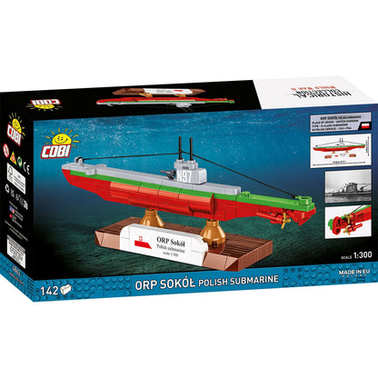 COBI Historical Collection WWII ORP SOKÓ? Polish Submarine, 137 Pieces Building Set