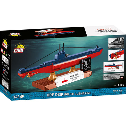 COBI Historical Collection WWII ORP DZIK Polish Submarine, 141 Pieces Building Set