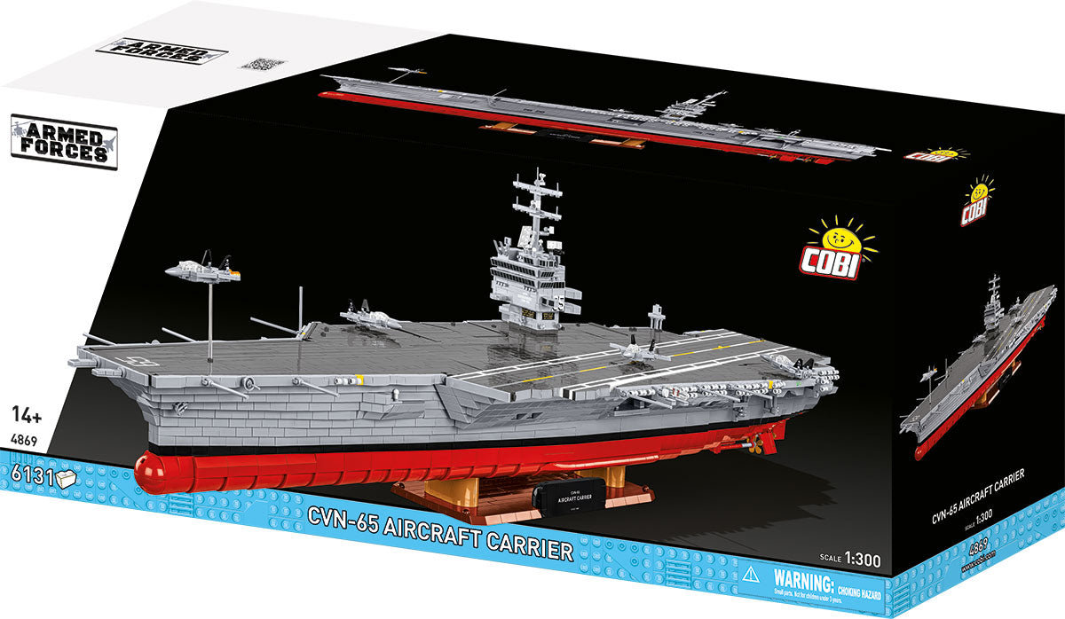 COBI CVN-65 Aircraft Carrier, 1:300 Scale, 6,131 Pieces
