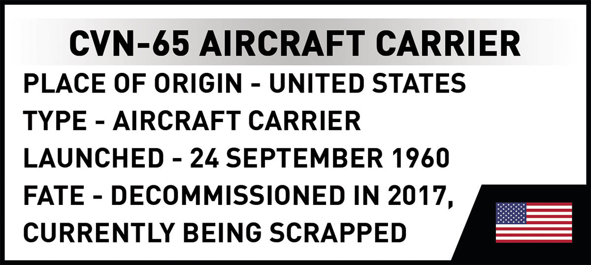 COBI CVN-65 Aircraft Carrier, 1:300 Scale, 6,131 Pieces