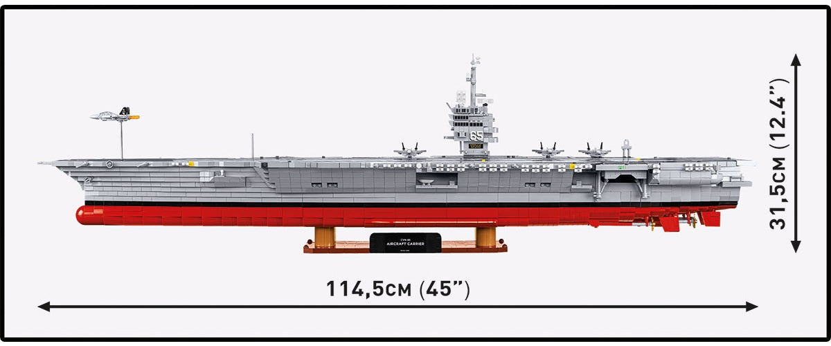 COBI CVN-65 Aircraft Carrier, 1:300 Scale, 6,131 Pieces