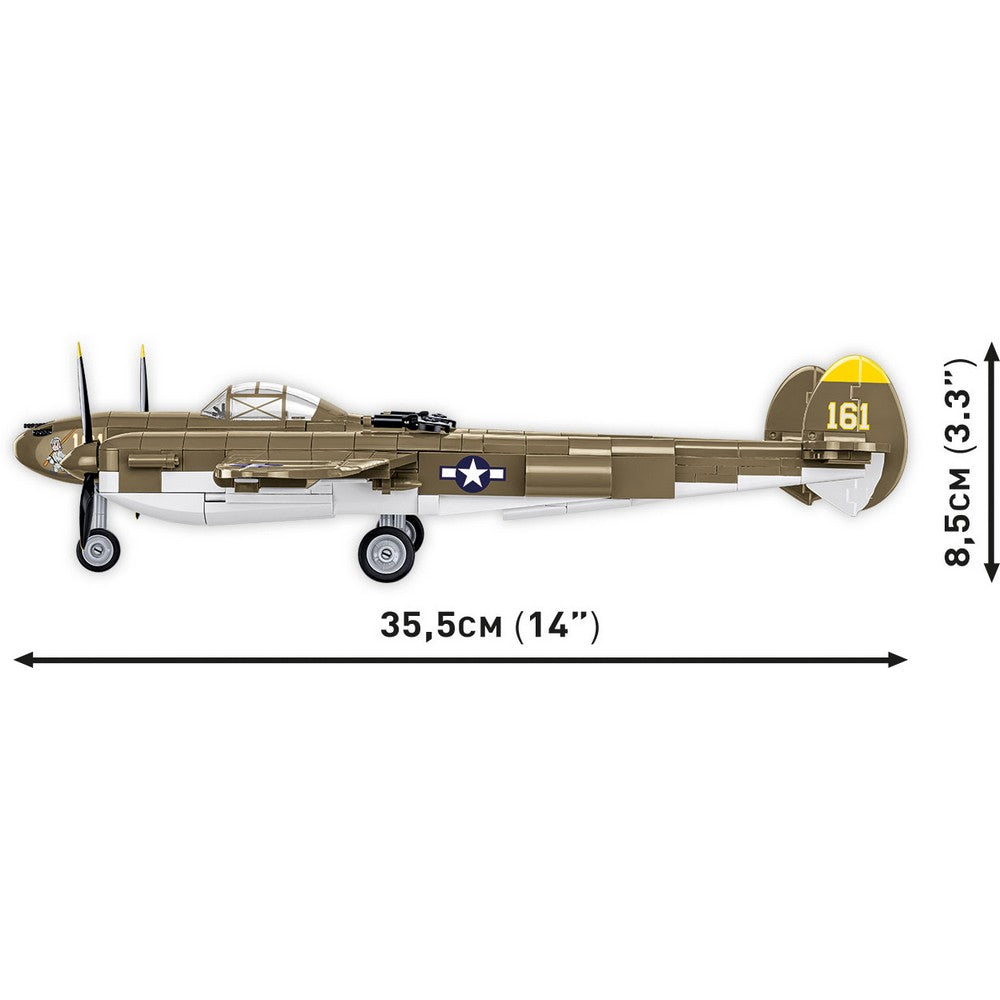 COBI Historical Collection Lockheed P-38H Lightning Aircraft, 650 Pieces