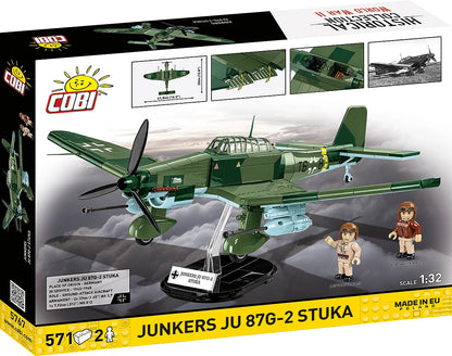 COBI Historical Collection WWII Junkers JU 87 G-2 STUKA Plane Building Set, 571 Pieces