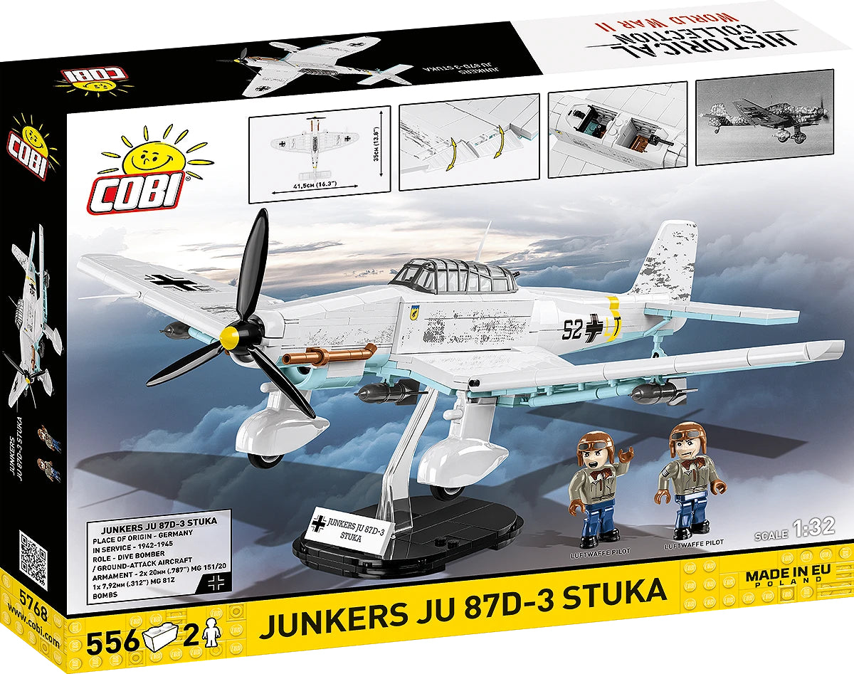 COBI Historical Collection Junkers JU 87 D-3 STUKA Plane Building Set, 556 Pieces