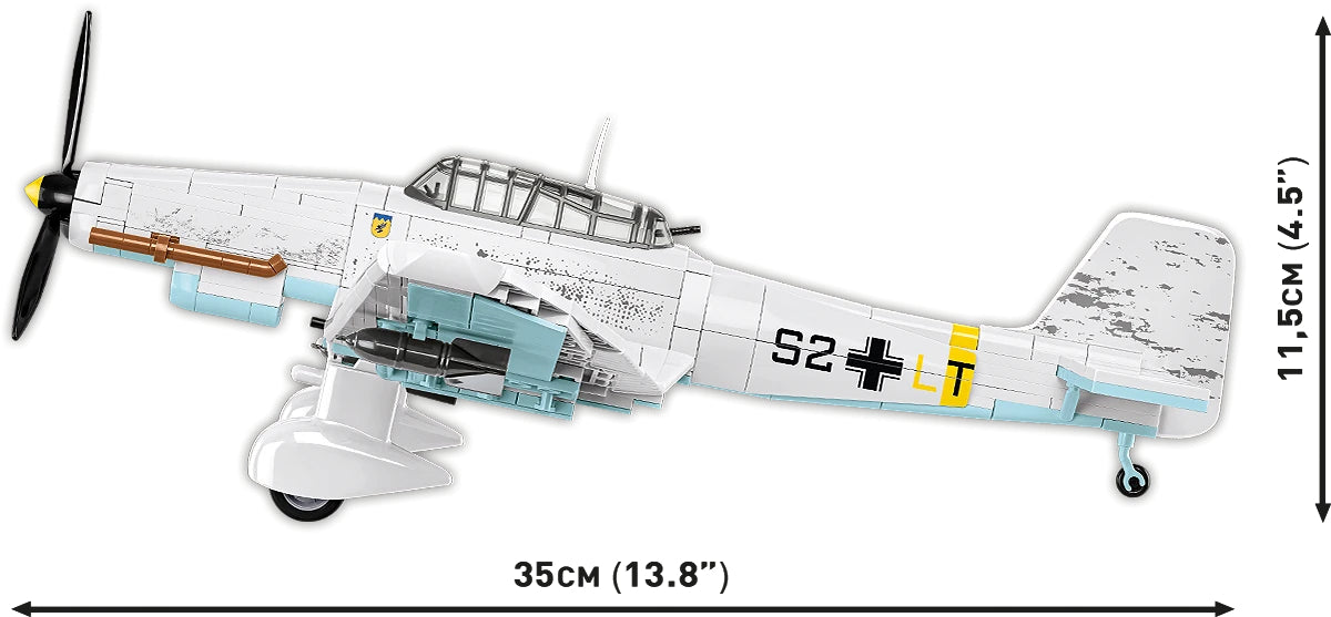 COBI Historical Collection Junkers JU 87 D-3 STUKA Plane Building Set, 556 Pieces