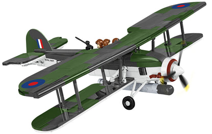 COBI Historical Collection WWII Fairey Swordfish, HMS Ark Royal Navy Carrier-Based Aircraft Building Set - Executive Edition, 959-pieces