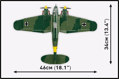COBI Historical Collection WWII Heinkel He 111 H3 Bomber Aircraft Building Set, 788-pieces