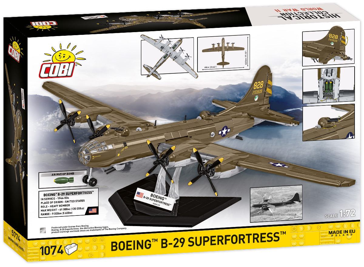 COBI Boeing B-29 Superfortress "Monsoon Goon", 1:72 Scale, 1074 Pieces