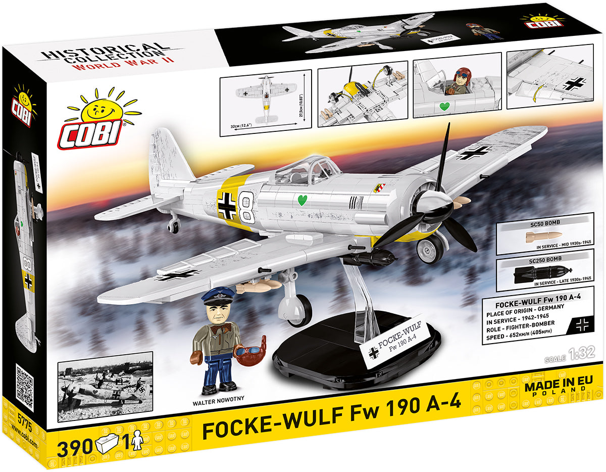 COBI Focke-Wulf Fw 190 A-4, 1:32 Scale, 390 Pieces, Collector's model