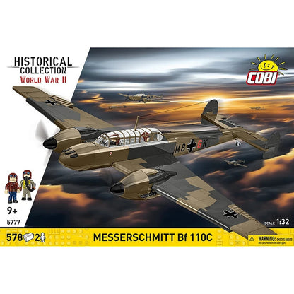 COBI Historical Collection WWII Messerschmitt BF 110C Plane Building Set, 578-pieces