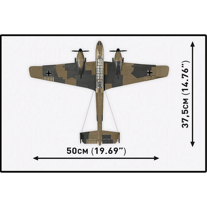 COBI Historical Collection WWII Messerschmitt BF 110C Plane Building Set, 578-pieces