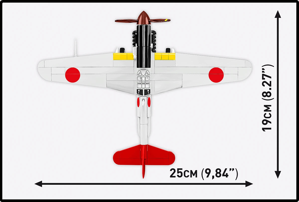 COBI Historical Collection WWII Kawasaki Ki-62 Hien Plane Building Set, 141 Pieces