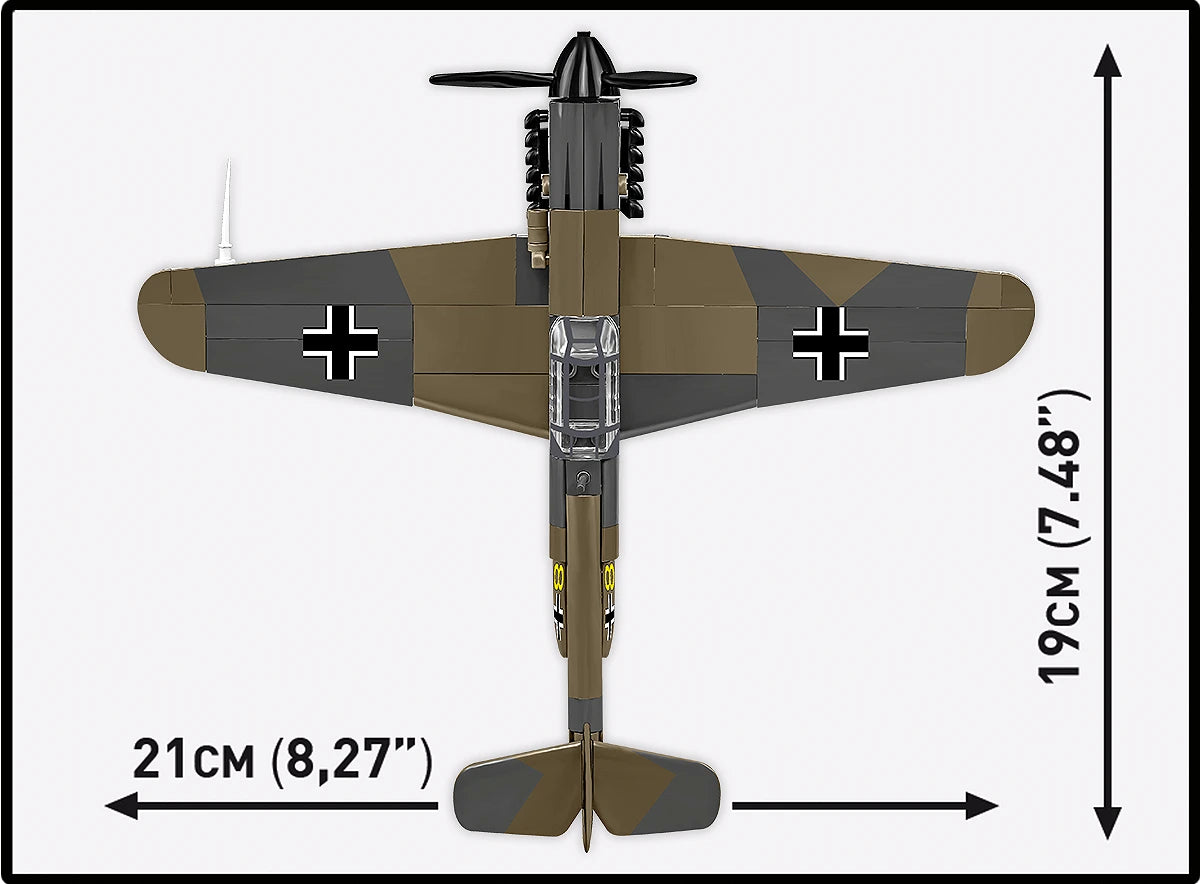 COBI Historical Collection WWII Messerschmitt BF-109F Plane Building Set, 123 Pieces