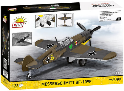 COBI Historical Collection WWII Messerschmitt BF-109F Plane Building Set, 123 Pieces