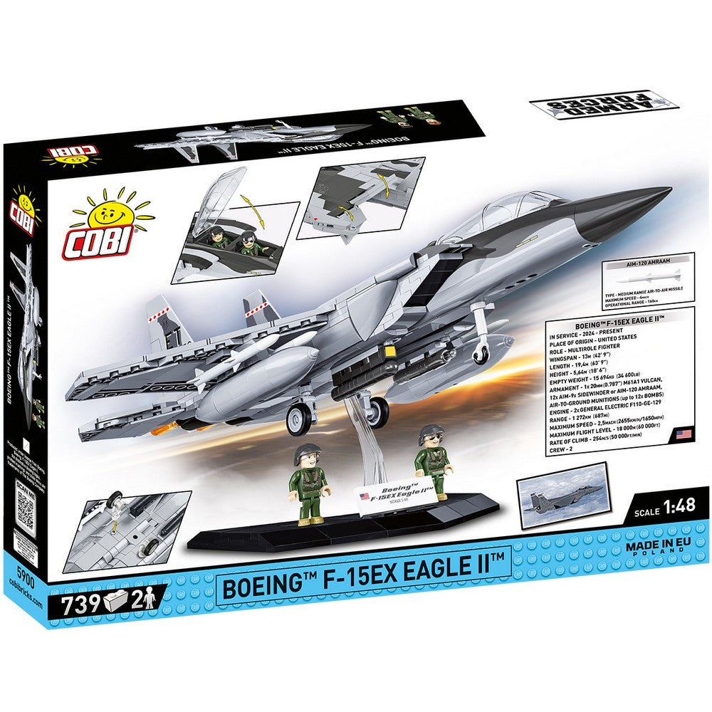COBI Armed Forces Boeing F-15EX Eagle II Aircraft Building Set