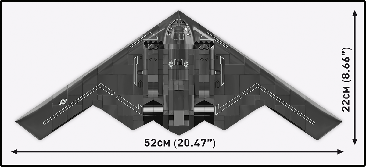 COBI Armed Forces Northrop Grumman B-2® Spirit Building Set, 1109 Pieces