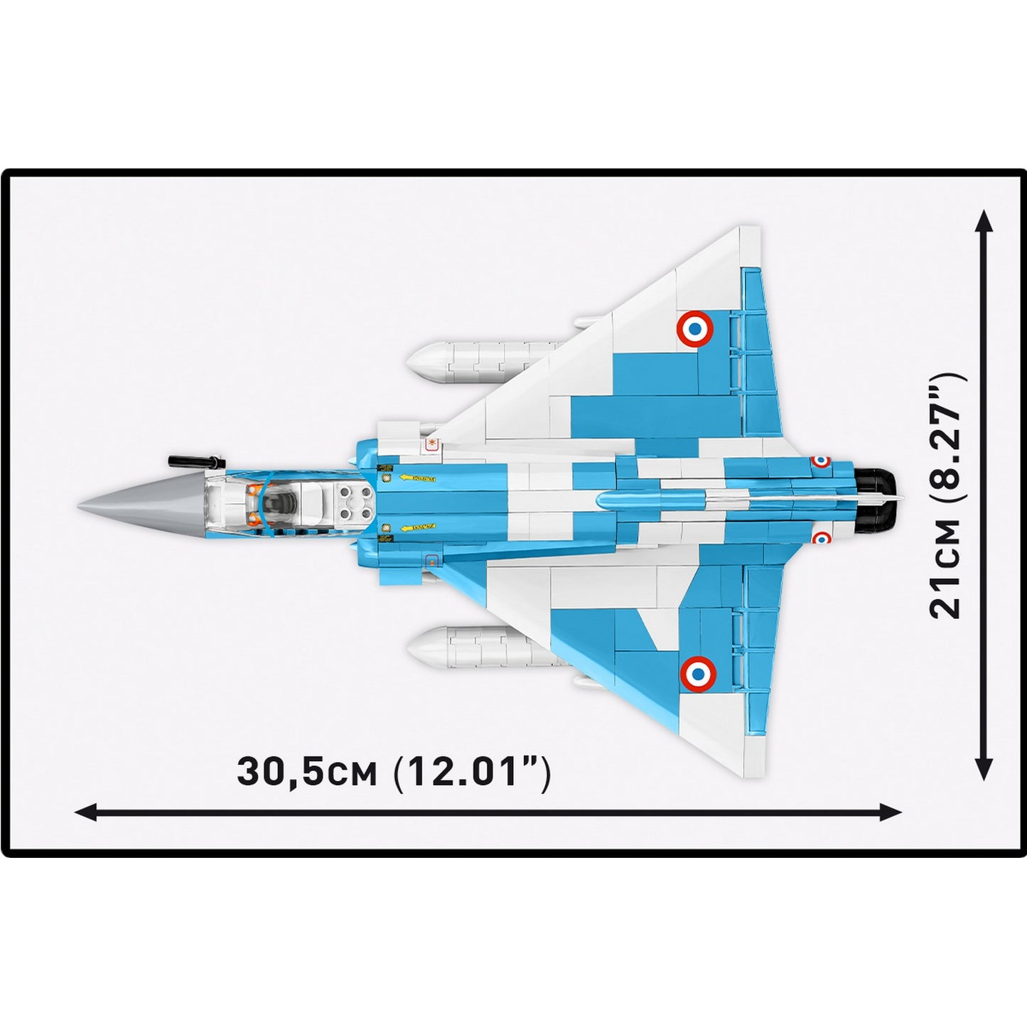 COBI Armed Forces Mirage 2000-5F Jet, 494 Pieces Building Set
