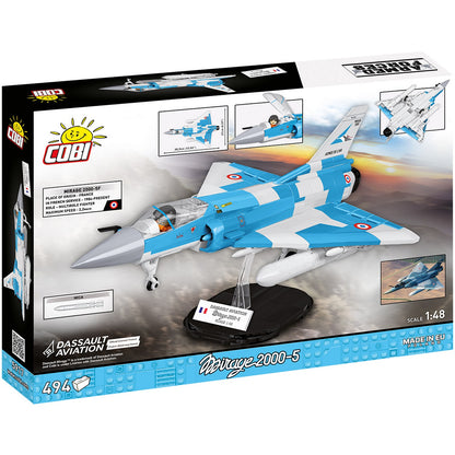 COBI Armed Forces Mirage 2000-5F Jet, 494 Pieces Building Set