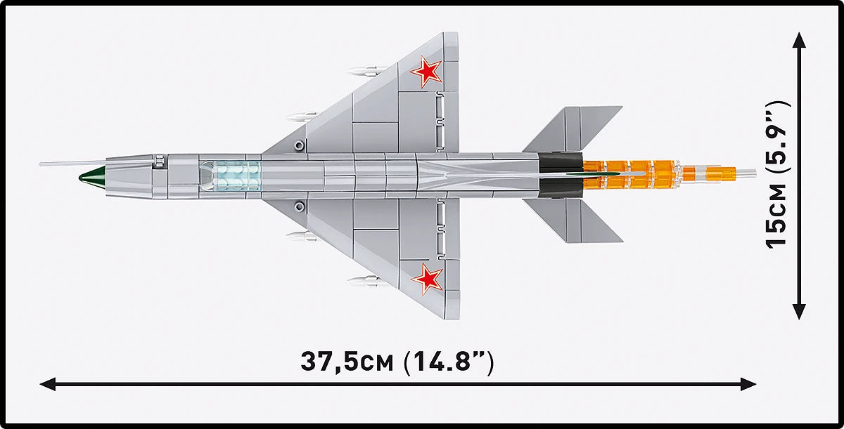 COBI Armed Forces MiG-21 MF (Poland / USSR) Fighter Jet Building Set, 381 Pieces