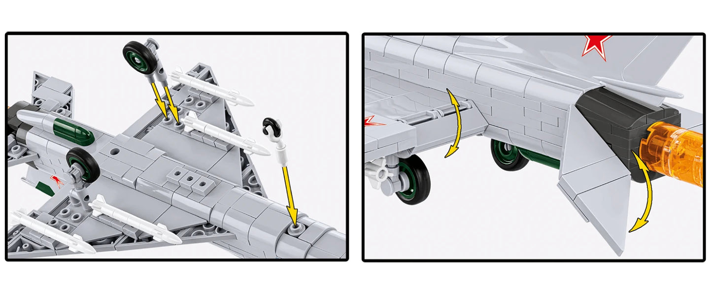 COBI Armed Forces MiG-21 MF (Poland / USSR) Fighter Jet Building Set, 381 Pieces