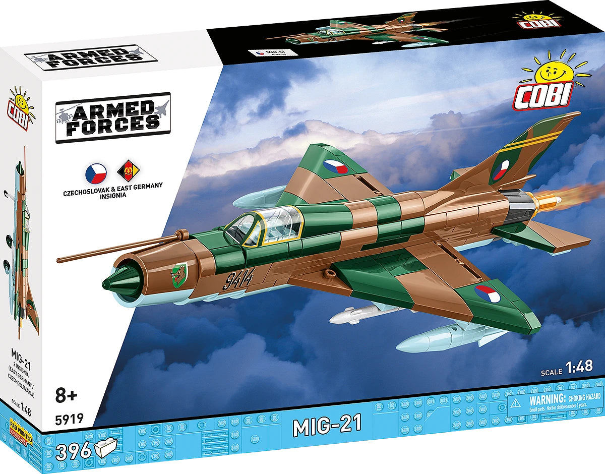 COBI Armed Forces MiG-21 (GDR / Czechoslovakia) Fighter Jet Building Set, 396 Pieces