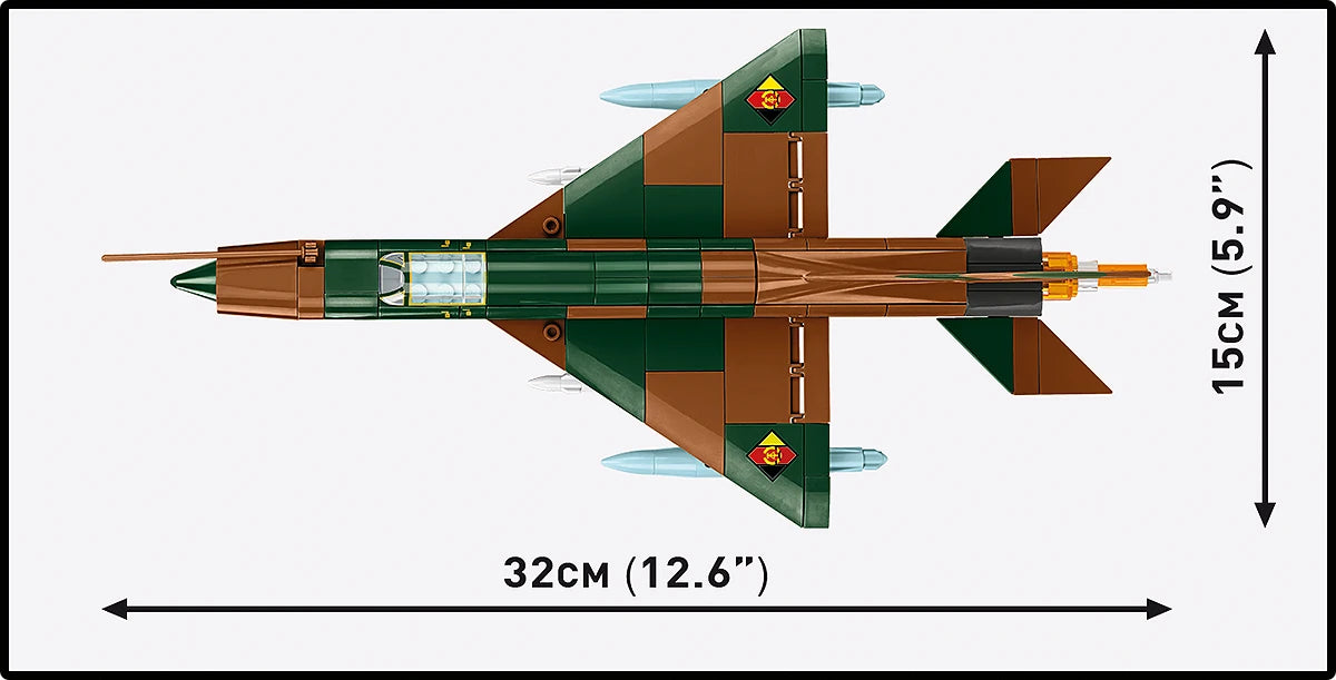 COBI Armed Forces MiG-21 (GDR / Czechoslovakia) Fighter Jet Building Set, 396 Pieces