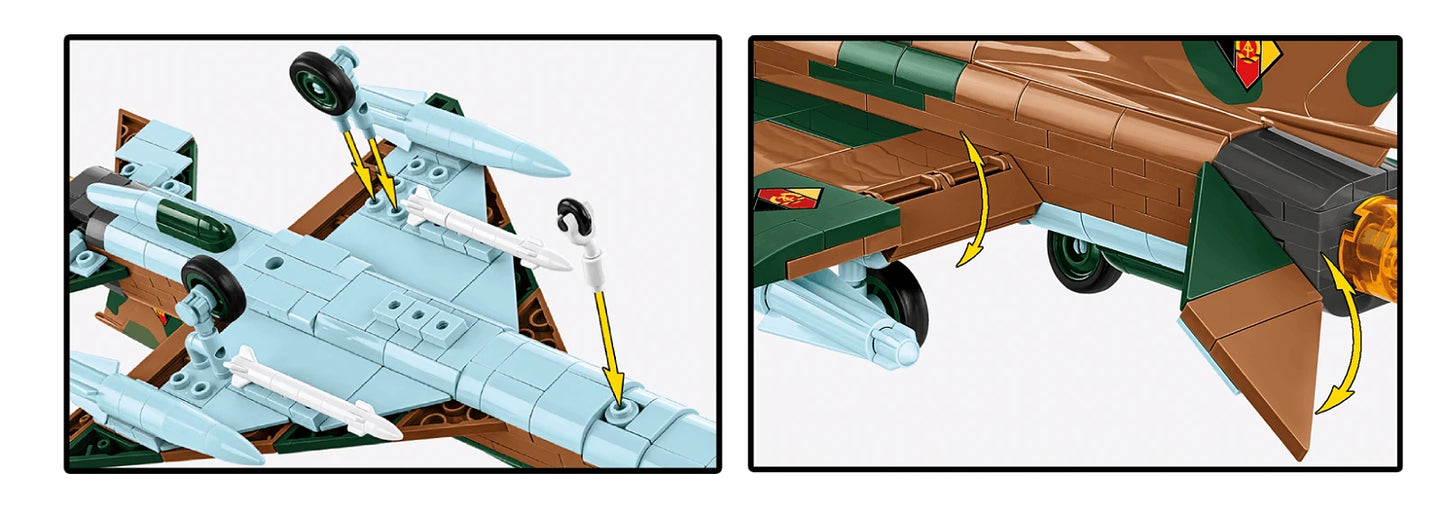 COBI Armed Forces MiG-21 (GDR / Czechoslovakia) Fighter Jet Building Set, 396 Pieces