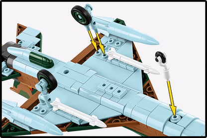 COBI Armed Forces MiG-21 (GDR / Czechoslovakia) Fighter Jet Building Set, 396 Pieces
